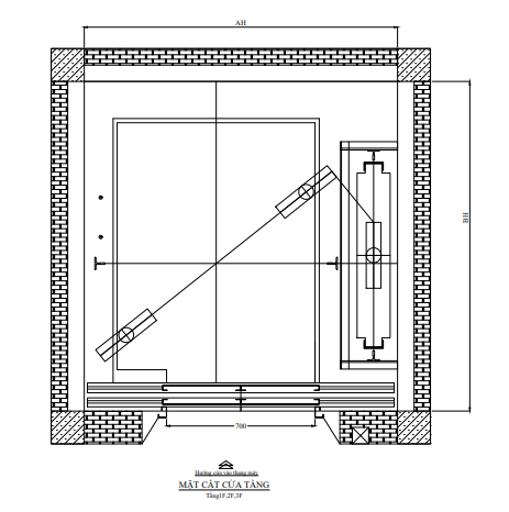 Bố trí đối trọng thang máy