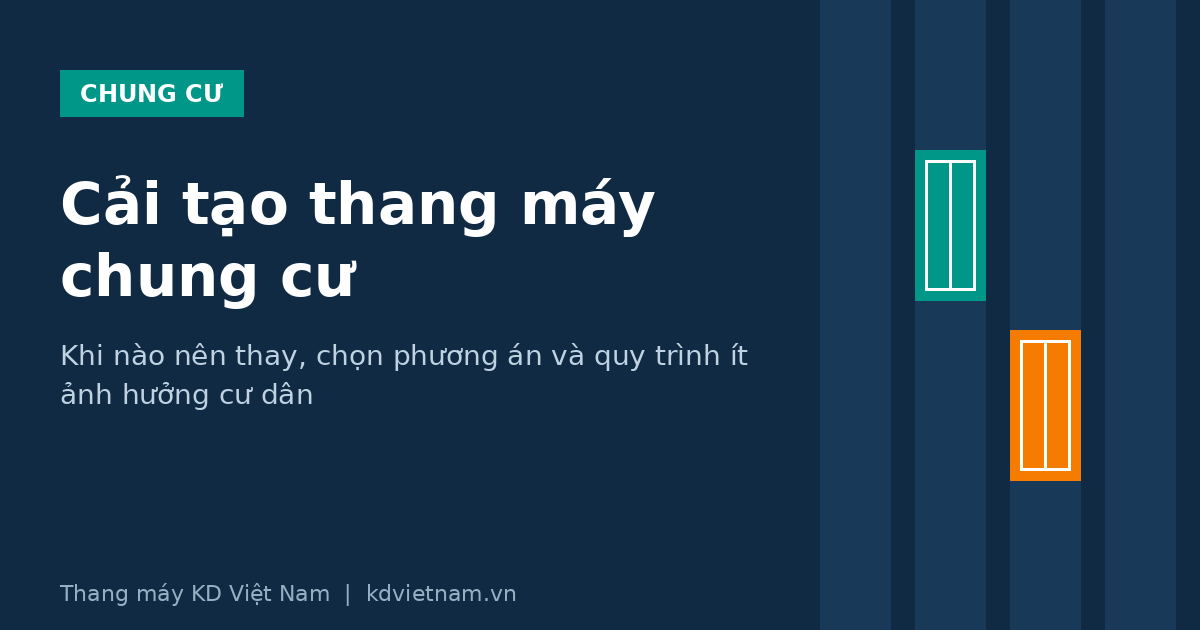 Cải tạo thang máy chung cư: khi nào nên thay và quy trình triển khai