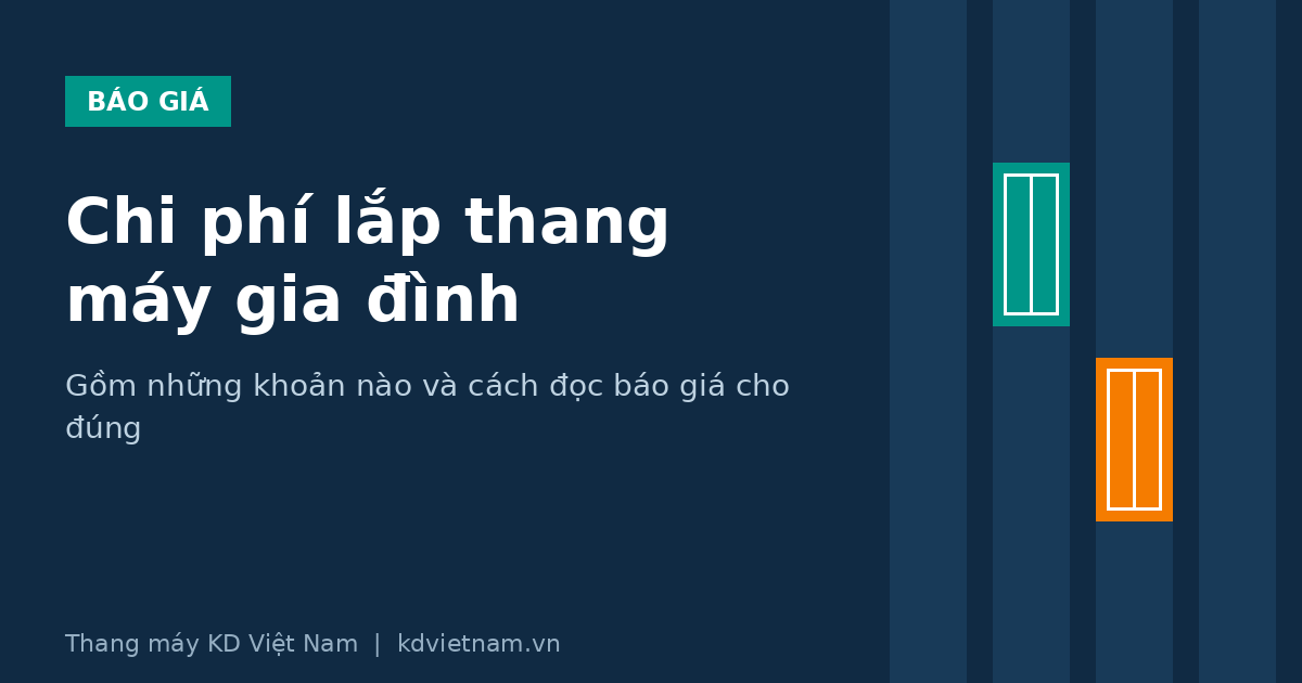 Chi phí lắp thang máy gia đình gồm những khoản nào