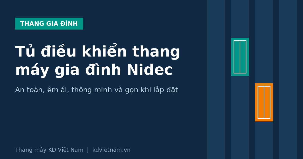 Tủ điều khiển thang máy gia đình Nidec: tính năng và ưu điểm
